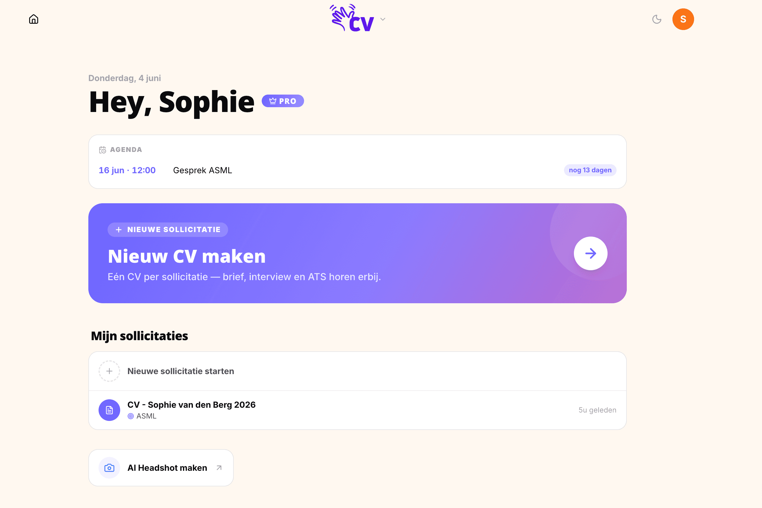 Eén dashboard voor al je sollicitaties